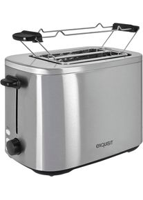 Exquisit Toaster "TA 6119 isw", schwarz (inox, schwarz), B:28,4cm H:19cm T:16,8cm, Toaster, Toaster