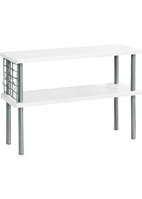 K&uuml;chenregal Kesper "Regal mit 2 Ebenen", wei&szlig;, B:55cm H:38cm T:20cm, Holzwerkstoff, Regale, K&uuml;chenregal