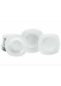Teller-Set Creatable "Amelie Wei&szlig;, Teller Set 18-tlg", wei&szlig;, 18 Stk., Porzellan, Geschirr-Sets, Teller-Set, Daily Use, Zeitlos