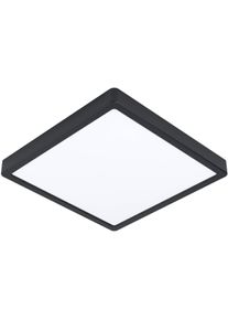 Eglo Aufbauleuchte "Fueva 5 Deckenleuchte, Stahl und Kunststoff, schwarz, wei&szlig;, Flurlampe", schwarz, 1, H: 2,8cm, 1 Stk., Leuchten, Aufbauleuchte, Leuchtfl&auml;che, Deckenlampe, LED Aufbaulampe, Lampe, Aufbauleuchte