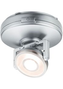 Paulmann Unterschrankleuchte "LED Rotate 1er-Spot dimmbar batteriebetrieben", grau (chromfarben), 1, &Oslash; 9,2cm H: 7,2cm, 1 Stk., Leuchten, LED Rotate 1er-Spot dimmbar batteriebetrieben, Unterschrankleuchte