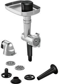 Bosch Fleischwolfaufsatz "Lifestyle Set Hunting Adventure MUZ9HA1", grau (aluminiumfarben), K&uuml;chenmaschinen-Aufs&auml;tze, Fleischwolf, Wurststopfer-Aufsatz, Kebbe-Aufsatz, Fleischwolfaufsatz