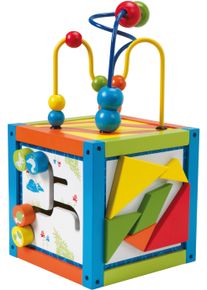 Motorikw&uuml;rfel Roba "Aktivw&uuml;rfel", bunt, Motorikspielzeug, BabyB:16cm H:29cm T:16cm, Holz, Metall, Motorikw&uuml;rfel, B:16cm H:29cm T:16cm