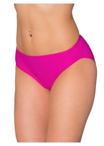 Bikini-Hose AQUARTI "Bikinihose Aquarti Damen Bikini Hose mit mittelhohem Bund", Damen, Gr. 42, N-Gr, pink, Obermaterial: 80% Polyamid PA. 20% Elasthan EL., Badehosen Bikini-Hose