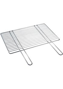 Grillrost Buschbeck, silber (silberfarben), B:54cm H:1cm L:34cm, Stahl, Grillroste, Grillrost, verchromt, BxT: 54x34 cm