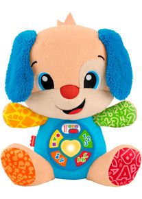 Kuscheltier Fisher-Price "Lernspa&szlig; Hund", bunt (blau, h&uuml;ndchen), Pl&uuml;schfiguren, KinderH:28,5cm, Pl&uuml;sch, Kuscheltier, mit Licht- und Soundeffekten, H:28,5cm