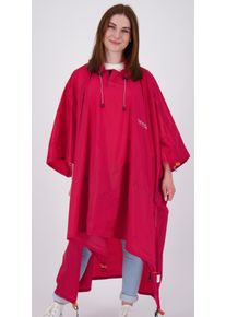 Regenponcho DEPROC Active "CORNWALL PONCHO WMN", Damen, Gr. M(40/42), rot, 100% Polyester, Jacken Regenponcho, auch in Gro&szlig;en Gr&ouml;&szlig;en erh&auml;ltlich