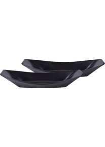 Servierschale Creatable "Boat", schwarz, B:12cm T:31cm, Steinzeug, Sch&uuml;sseln, Servierschale, Snackschale, Topaktueller &bdquo;Streat Food&ldquo; Trend