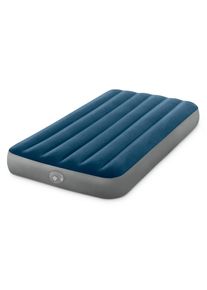 Luftbett Intex "Dura Beam Prestige Downy Twin mit wiederaufladbarer Luftpumpe", blau, Luftbetten, B/H/L: 99cm x 25cm x 191cm, Kunstseide, PVC, Luftbett, B:99cm H:25cm L:191cm