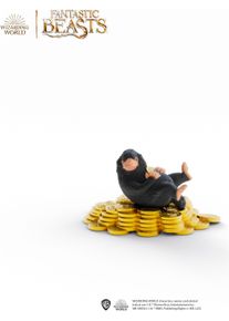 Spielfigur Schleich "WIZARDING WORLD, HARRY POTTER&trade;, Niffler&trade; mit Gold (14905)", bunt, Spielfiguren, Kinder, Kunststoff, Spielfigur