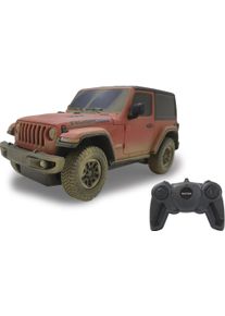 RC-Auto Jamara "Jeep Wrangler Rubicon 1:24 Muddy 2,4GHz", rot, Fernlenkfahrzeuge, KinderB:7cm H:8cm, Kunststoff, RC-Auto, B:7cm H:8cm