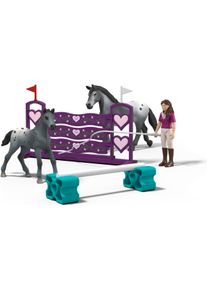 Spielfigur Schleich "HORSE CLUB, Lisa's Turnier Training (42776)", bunt, Spielfiguren, Kinder, Kunststoff, Spielfigur