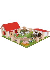 Spielwelt Eichhorn "Bauernhof klein", bunt, Spielfigurenwelten, KinderB:39cm H:14cm T:36cm, Holz, Spielwelt, Made in Europe, B:39cm H:14cm T:36cm
