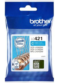 Brother Tintenpatrone "LC-421C", blau (cyan), Tintenpatronen, Tintenpatrone