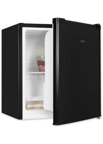 Exquisit K&uuml;hlschrank "KB05-V-040E", Energieeffizienz: E, silber (schwarz), Rechtsanschlag, K&uuml;hlschr&auml;nke, K&uuml;hlschrank