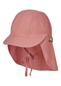Schirmm&uuml;tze Sterntaler "Badem&uuml;tze mit Nackenschutz uni", Kinder, Gr. 47, braun (rosenholz), Obermaterial: 82% Polyamid PA. 18% Elasthan EL., M&uuml;tzen Schirmm&uuml;tze