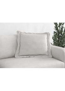 Sofakissen Trendmanufaktur "Bourbon", silber, B:70cm H:12cm T:70cm, Stoff, Polsterauflagen, Sofakissen, modernes Flatkissen 70x70 cm, in trendigem Cord erh&auml;ltlich, universal