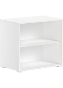 Regalelement Vipack "SAM mit 2 ger&auml;umigen F&auml;chern, universell einsetzbar", wei&szlig; dekor, B:67,7cm H:61,7cm T:43cm, Holzwerkstoff, Regale, Regalelement, Pflegeleichte Oberfl&auml;che in Eiche oder Wei&szlig; Dekor