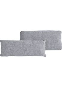 Sofakissen Home Affaire "Bloomfield", grau (antarctica), B:75cm T:20cm, 100% Polyester, Polsterauflagen, Sofakissen, Kissenset: bestehen aus einem Vorlagekissen und einem Nierenkissen