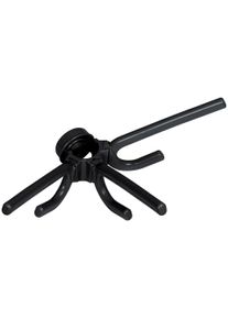 Kleiderhaken Wenko "Herkules", schwarz, B:29cm H:12,5cm L:15cm, Kunststoff, Haken, Kleiderhaken, ohne Bohren