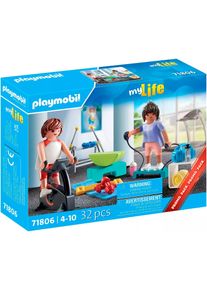 Konstruktions-Spielset Playmobil "Fitnesstraining (71806), Playmobil My Life", bunt, Spielbausteine, Kinder, Kunststoff, Konstruktions-Spielset, Made in Europe