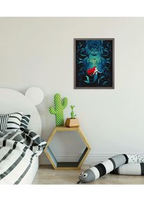 Wandbild Komar "Disney Ariel Ursula", blau (farbe bild(er): blau), Disney, 1 Stk., Vlies, Bilder, Wandbild, 30 x 40 cm (Breite x H&ouml;he) - Kinderzimmer, Dekoration