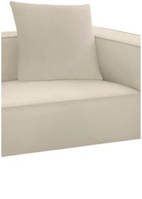 Sofakissen W.Schillig "around-the-block", grau (eisgrau z59), B:60cm H:60cm, Longlife Xtra-Leder Z59: Glattleder mit modischer Pr&auml;gung. Hautst&auml;rke 0, 9 - 1, 1 mm, Polsterauflagen, Sofakissen, Dekokissen ohne Steppung