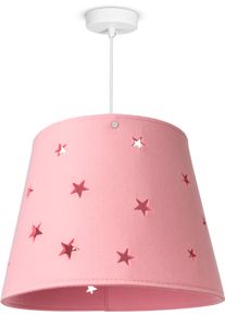Paco Home Pendelleuchte "HUGO PD1", wei&szlig; (rosa), 1, &Oslash; 33cm H: 176cm, Leuchten, Pendelleuchte