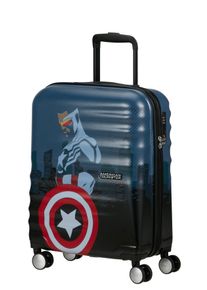 Hartschalen-Trolley American Tourister "WAVEBREAKER DISNEY, verschiedene Motive", M&auml;dchen, Gr. B/H/T: 40cm x 55cm x 20cm 36 l, captain america city, ABS, Koffer Hartschalen-Trolley, Reisekoffer Reisegep&auml;ck