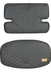 Sitzverkleinerer Roba "Sit Up Luxe, graphite gesteppt, 2-teilig", grau (graphite), Obermaterial: 100% Polyurethan. R&uuml;ckseite: 100% Polyurethan. F&uuml;llung: 100% Polyester, Kinder-Sitzauflagen, Sitzverkleinerer