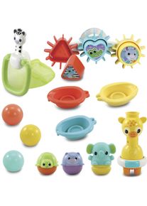 Badespielzeug Vtech "Vtech Baby, Babys Badeset", bunt, Wasserspielzeuge, Baby, Kunststoff, Badespielzeug, inklusive Netz