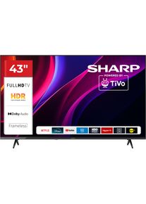 Sharp LED-Fernseher "2T-C43HEx", Energieeffizienz: E, schwarz, 43 &Prime;, Fernseher, LED-Fernseher