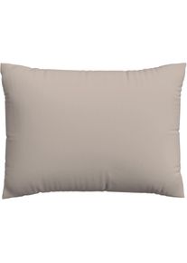 Kissenbezug Schlafgut "Premium Kissenbezug Knitted Jersey (1 St)", beige (sand mid), B:70cm L:90cm, Jersey, Obermaterial: 95% Baumwolle, 5% Elasthan, Kissenbez&uuml;ge, Kissenbezug, Ton-in-Ton Rei&szlig;verschluss, Bio-Baumwolle mit Elasthan, Uni, OEKO Tex