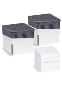 Luftentfeuchter Wenko "Cube", wei&szlig;, B:16,5cm H:15,7cm T:16,5cm, Luftentfeuchter, Luftentfeuchter, 2 x 1000g