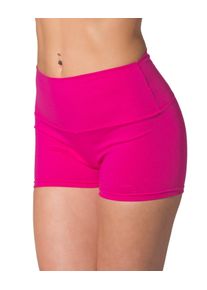 Hotpants ALKATO "Shorts Alkato Damen Sport Shorts mit Hohem Bund", Damen, Gr. 40, N-Gr, pink, Obermaterial: 95% Baumwolle CO. 5% Elasthan EL., Hosen Hotpants