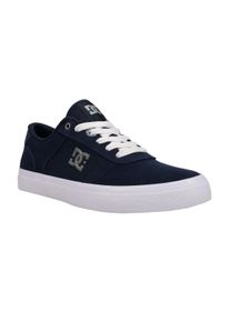 Sneaker DC Shoes "Teknic", Herren, Gr. 6(38), blau (navy, blau, wei&szlig;), Obermaterial: Leder (Kuh) / Futter: Textil / Au&szlig;ensohle: Gummi;, Schuhe Sneaker