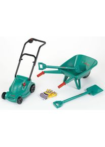 Kinder-Gartenset klein "Spielzeug Rasenm&auml;her und Schubkarre", gr&uuml;n, Spielwerkzeug, Kinder, Kinder-Gartenset, Made in Germany