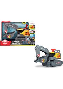 Spielzeug-Bagger DICKIE TOYS "Volvo Power Excavator", gelb (gelb, grau), Spielzeugfahrzeuge, KinderT:60cm, Spielzeug-Bagger, mit Licht und Sound, T:60cm