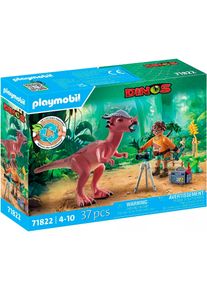 Konstruktions-Spielset Playmobil "Stygimoloch-Beobachtung (71822), Playmobil Dinos", bunt, Spielbausteine, Kinder, Kunststoff, Konstruktions-Spielset