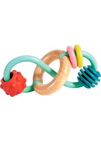 Greifling HAPE "Gregor", bunt, Greifspielzeug, BabyB:10,4cm H:18cm L:8cm, Gummi, Holz, Kunststoff, Silikon, Greifling, B:10,4cm H:18cm L:8cm