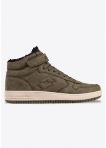 Sneakerboots Lotto, Damen, Gr. 37, gr&uuml;n (olive, schwarz), Synthetik, Schuhe Sneakerboots, Winterschuhe, Schn&uuml;rboots, Sneaker, gef&uuml;ttert
