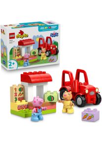 Konstruktionsspielsteine Lego "Traktor und Marktstand (10468), Lego DUPLO Peppa Pig", bunt, Spielbausteine, Kinder, Kunststoff, Konstruktionsspielsteine