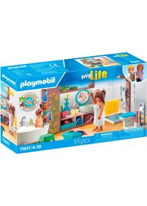 Konstruktions-Spielset Playmobil "Badezimmer (71611), myLife", bunt, Spielbausteine, Kinder, Kunststoff, Konstruktions-Spielset, Made in Europe