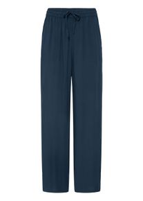 Relaxhose oxmo "Relaxhose OXElvy", Damen, Gr. 40, N-Gr, blau (total eclipse), Obermaterial: 100% Viskose LENZING ECOVERO CV LenzEcov., Hosen Relaxhose