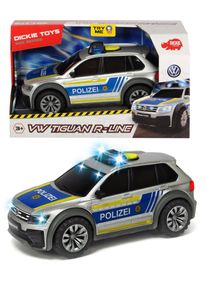 Spielzeug-Polizei DICKIE TOYS "VW Tiguan R-Line", bunt (silberfarben, blau), Spielzeugfahrzeuge, KinderB:25cm, Spielzeug-Polizei, B:25cm