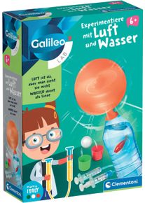 Experimentierkasten Clementoni "Galileo Lab, Experimentiere mit Luft und Wasser", wei&szlig;, neutral, Experimentierk&auml;sten, Kinder, Experimentierkasten, Made in Europe