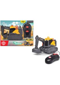 RC-Auto DICKIE TOYS "Mini Excavator", gelb (gelb, grau), Fernlenkfahrzeuge, Kinder, Kunststoff, RC-Auto