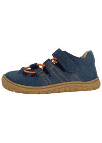 Barfu&szlig;schuh Lurchi "Naffi, Barefoot", M&auml;dchen, Gr. 25, blau (dunkelblau), Veloursleder, Schuhe Barfu&szlig;schuh, Kinderschuh, Halbschuh, Gr&ouml;&szlig;enschablone zum Download