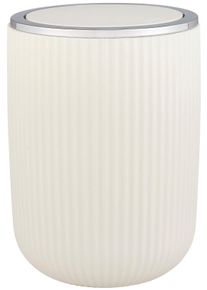 Kosmetikeimer Wenko "Agropoli", wei&szlig;, B:14,5cm H:20cm T:14,5cm, Kunststoff, M&uuml;lleimer, Kosmetikeimer, mit Schwingdeckel, 2 Liter
