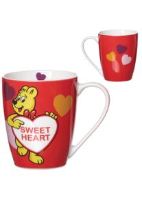 Ritzenhoff & Breker Becher RITZENHOFF & BREKER "HARIBO Sweet Heart, 360 ml", rot, B:13cm H:10cm &Oslash;:9cm, Porzellan, Trinkgef&auml;&szlig;e, Becher, sp&uuml;lmaschinenfest